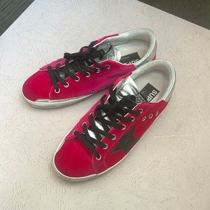 Size 8 Hot Pink Golden Goose Sneakers